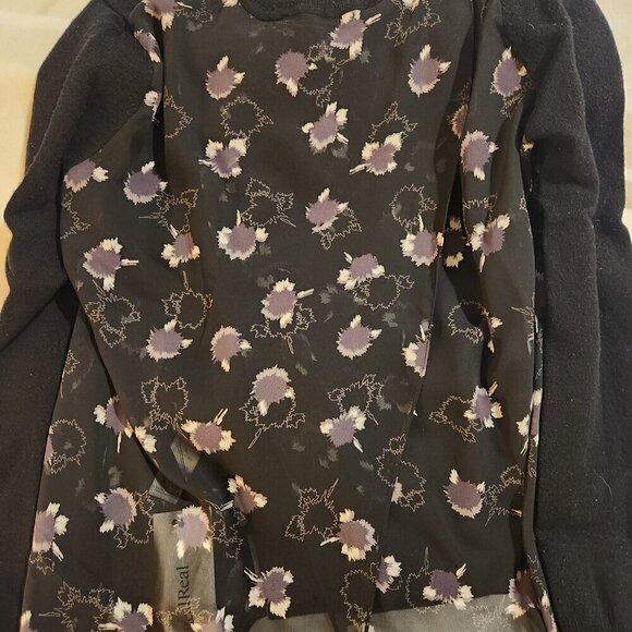 Rebecca minkoff womens sweater small floral back sheer back back whimsy goth - Picture 6 of 9